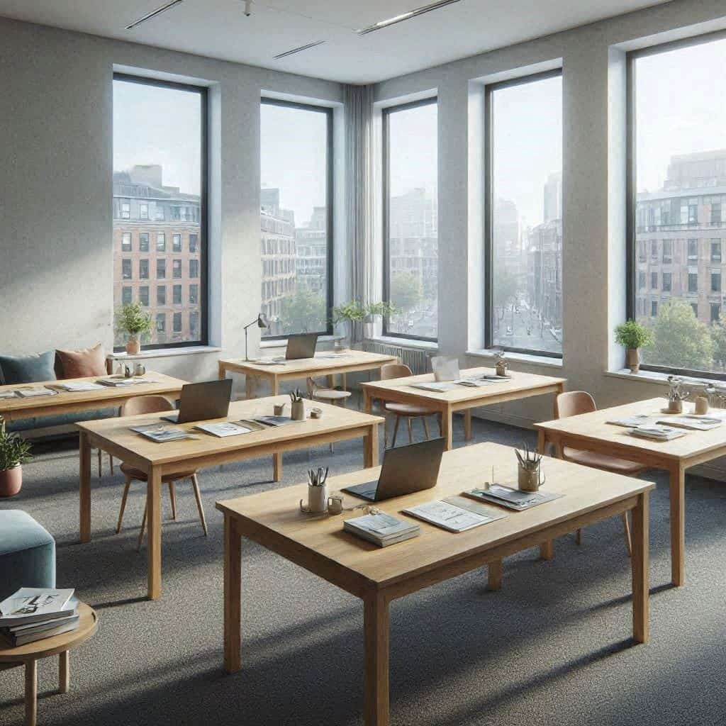 写字楼办公文化墙落地玻璃展示方式适用哪些公共区域及清洁难点